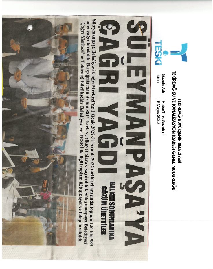Süleymanpaşa'ya Çağrı Yağdı (HaberTrak Gazetesi)